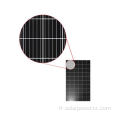 Tout panneau solaire monocristallin noir pour un usage domestique